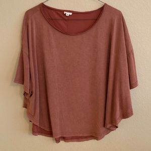 POL Rust Short Sleeve Top